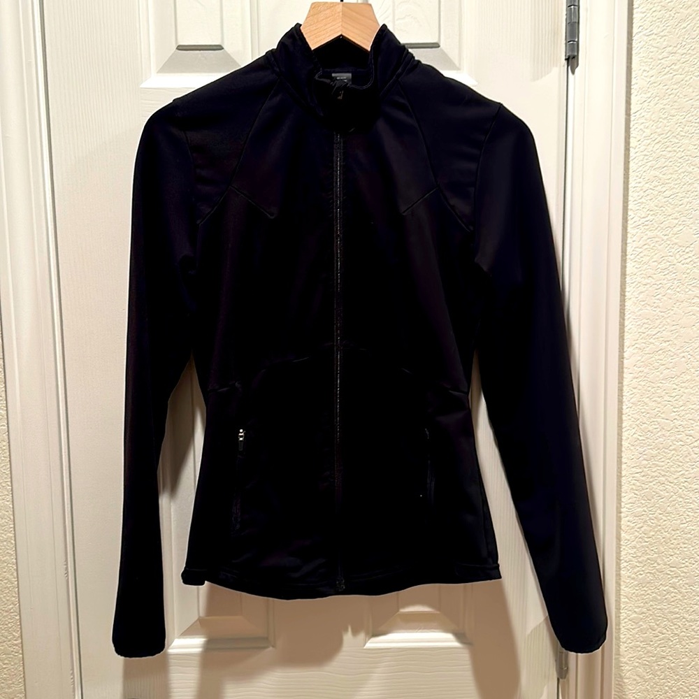 Black alphalete athletic zip up jacket